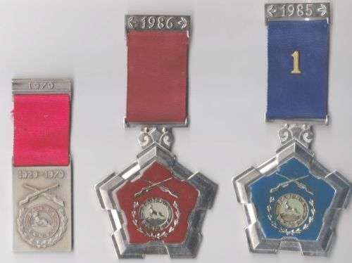 SOUTH AFRICAN RIFLE ASSOCIATION SANRA SHOOTING MEDALS x 3