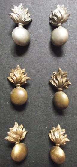 BRITISH ROYAL ENGINEERS COLLAR BADGES x 3 DIFFERENT PAIRS