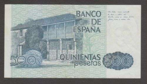 1979 SPAIN 500 PESETAS BANKNOTE - EF