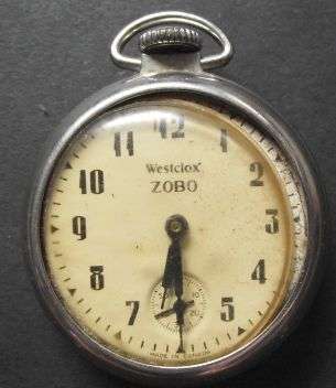 WESTCLOX ZOBO POCKET WATCH MADE IN CANADA - NOT WORKING