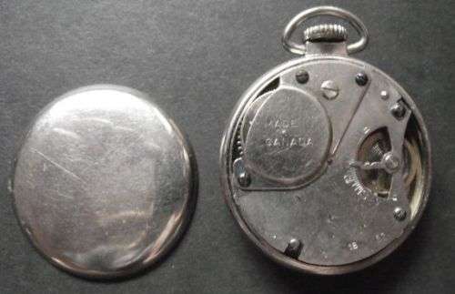 WESTCLOX ZOBO POCKET WATCH MADE IN CANADA - NOT WORKING