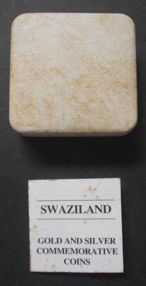 1986 SWAZILAND 25 EMALANGENI SILVER PROOF COIN IN ORIGINAL ROYAL MINT BOX - 2500 MINTED