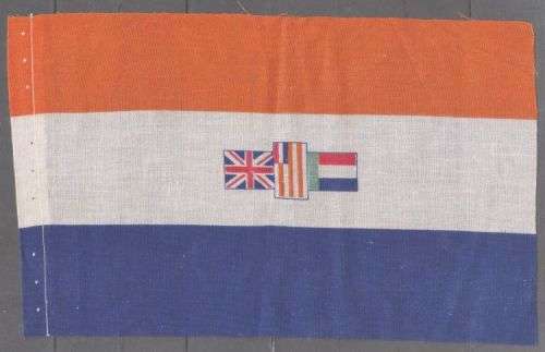 SMALL OLD SOUTH AFRICA FLAG - EXCELLENT CONDITION