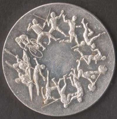 1972 MUNICH OLYMPIC GAMES SILVER MEDALLION