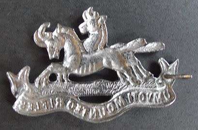 UMVOTI MOUNTED RIFLES UMR CHROME SINGLE COLLAR BADGE