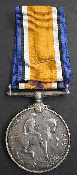 WORLD WAR ONE FULL SIZE BRITISH WAR MEDAL AWARDED TO A SAPPER IN THE CAPE FORTRESS ENGINEERS-SCARCE
