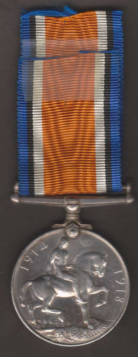 WORLD WAR ONE BRITISH WAR MEDAL NAMED TO A CORPORAL IN THE S.A.M.C.C