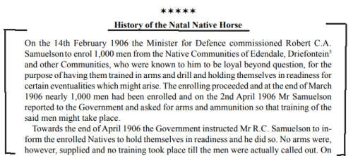 1906 NATAL REBELLION MEDAL WITH CLASP TO NATAL NATIVE HORSE TROOPER JOHN KUNENE OF EDENDALE