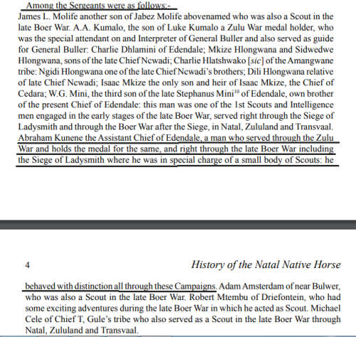 1906 NATAL REBELLION MEDAL WITH CLASP TO NATAL NATIVE HORSE TROOPER JOHN KUNENE OF EDENDALE