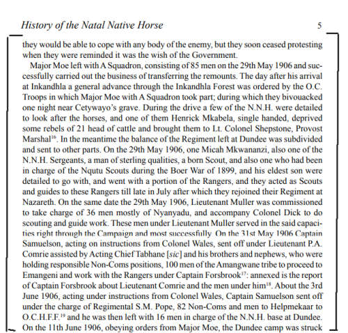 1906 NATAL REBELLION MEDAL WITH CLASP TO NATAL NATIVE HORSE TROOPER JOHN KUNENE OF EDENDALE