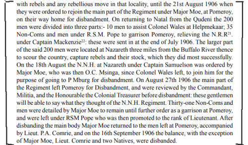 1906 NATAL REBELLION MEDAL WITH CLASP TO NATAL NATIVE HORSE TROOPER JOHN KUNENE OF EDENDALE