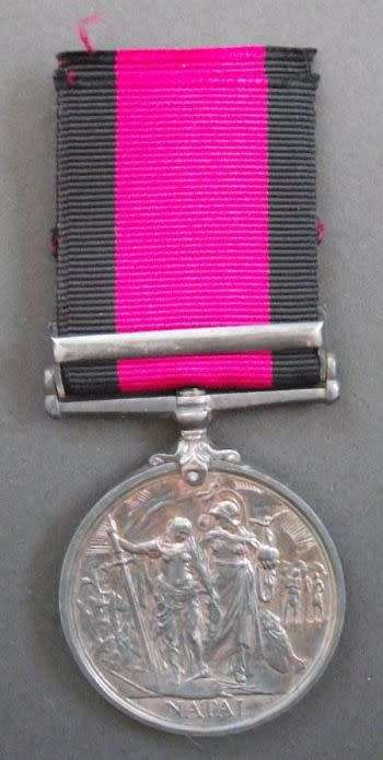1906 NATAL REBELLION MEDAL WITH CLASP TO NATAL NATIVE HORSE TROOPER JOHN KUNENE OF EDENDALE