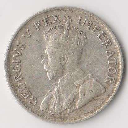 1933 UNION OF SOUTH AFRICA 3d TICKEY SILVER COIN