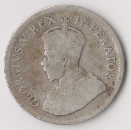 1934 UNION OF SOUTH AFRICA ONE SHILLING SILVER COIN