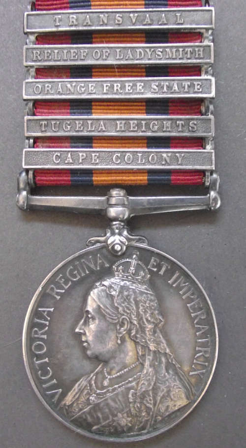 QSA MEDAL WITH 5 CLASPS & KSA MEDAL TO SERGEANT F KEEGAN 2nd BATTALION SOMERSET LIGHT INFANTRY