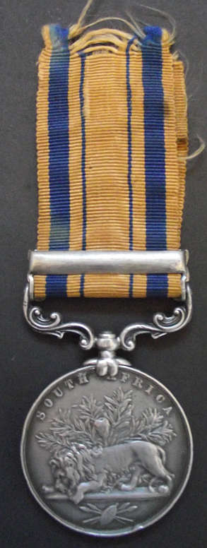 SOUTH AFRICA GENERAL SERVICE MEDAL WITH 1877-78 CLASP TO CAPTAIN IN PEDDIE FINGOE LEVY-ONLY 8 ISSUED