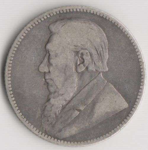 1892 ZAR ONE SHILLING SILVER COIN