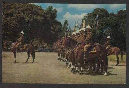 RHODESIA & NYASALAND B.S.A.P. BRITISH SOUTH AFRICA POLICE POSTCARD -UNUSED