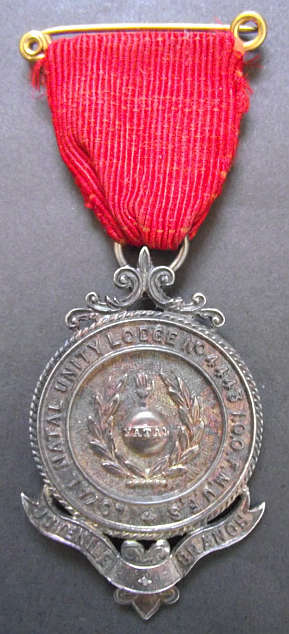 1925 NATAL UNITY LODGE MASONIC SILVER MEDAL - HALLMARKED