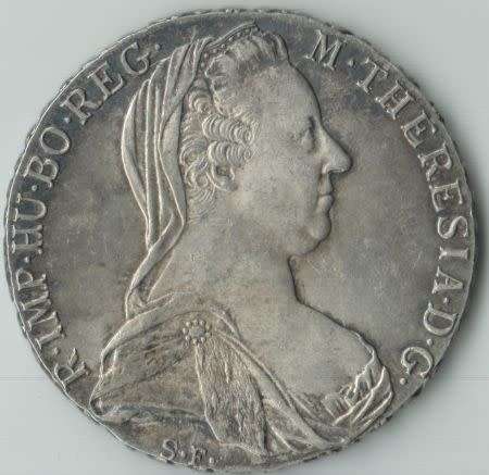 1780X AUSTRIA MARIA THERESA SILVER THALER COIN