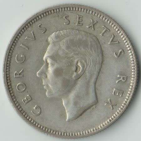 1952 UNION OF SOUTH AFRICA 2 SHILLINGS SILVER COIN