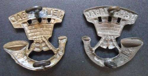 BRITISH SOMERSET LIGHT INFANTRY PAIR OF COLLARS