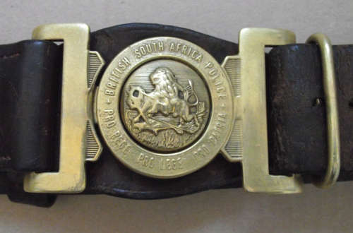 RHODESIA BSAP BRITISH SOUTH AFRICA POLICE BELT BUCKLE +/- 90 cm IN LENGTH