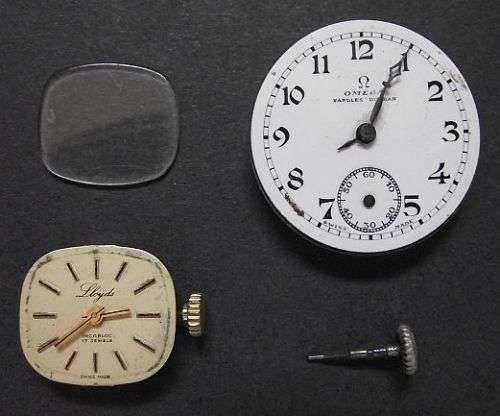 1929 -1935 OMEGA POCKET WATCH MOVEMENT BY RANDLES DURBAN and LLOYDS LADIES WATCH MOVEMENT FOR SPARES
