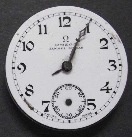 1929 -1935 OMEGA POCKET WATCH MOVEMENT BY RANDLES DURBAN and LLOYDS LADIES WATCH MOVEMENT FOR SPARES