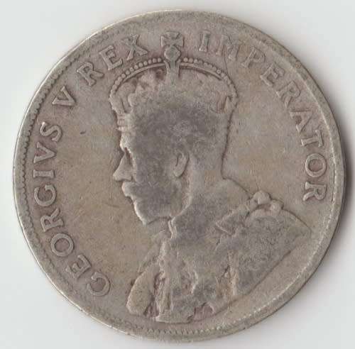 1924 UNION OF SOUTH AFRICA 2 SHILLINGS SILVER COIN