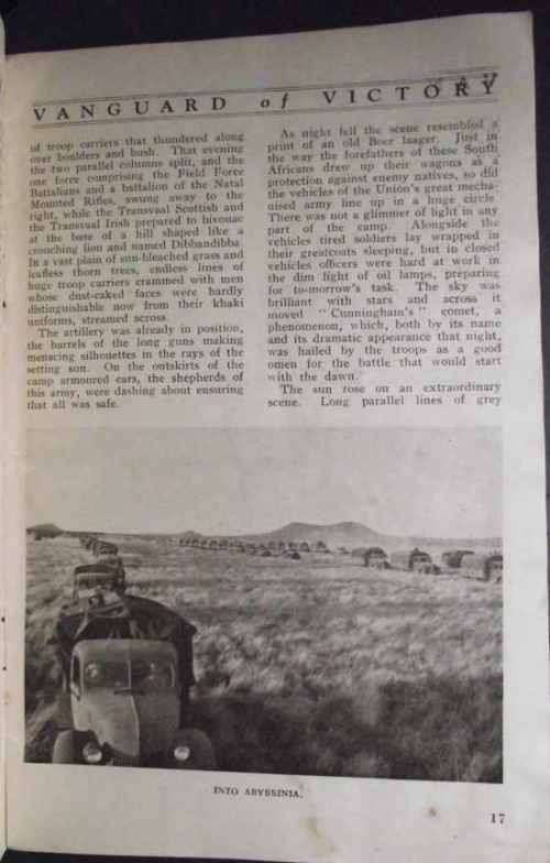 VANGUARD OF VICTORY a Short Review OF the South African Victories in East Africa, 1940-1941