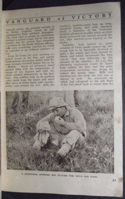 VANGUARD OF VICTORY a Short Review OF the South African Victories in East Africa, 1940-1941