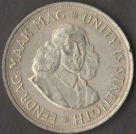 1963 SOUTH AFRICA 50 CENTS SILVER COIN