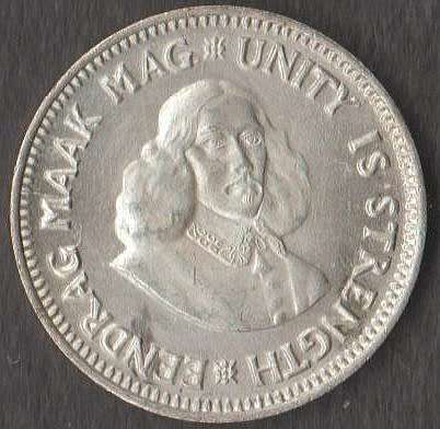 1962 SOUTH AFRICA  2 1/2 CENT SILVER COIN - 8745 MINTED