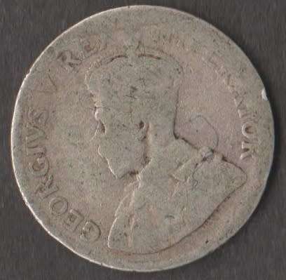 1923,1924 & 1925 UNION OF SOUTH AFRICA 3 PENCE TICKEYS