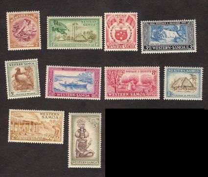 1952 Western Samoa set to 3 Shillings-Mint