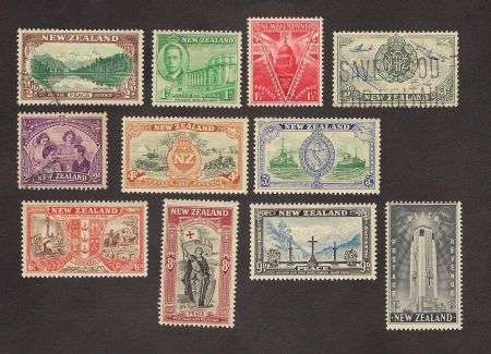 1946 New Zealand Peace Complete Set to 1 Shilling!