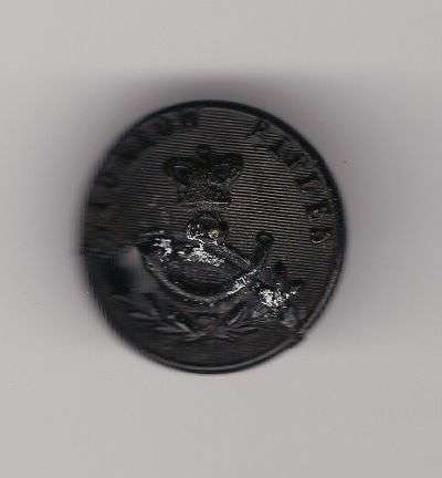 Scarce Wicklow Rifles Militia of Wicklow County Ireland Repaired Button