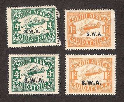 1930 SWA AIRMAILS x 2 MINT SETS to 1 SHILLING!!
