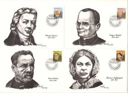 1983 Transkei Heroes of Medicine Maxicard Set ONLY 2000 EXIST!