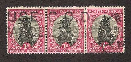 Union SA 1d ROTO Ship Strip 3 "PART MISSING INNER & OUTER FRAME"-Used