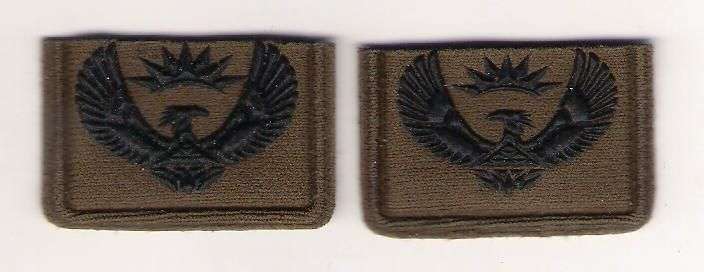 SADF OBSOLETE COLLAR RANK PATCHES PAIR