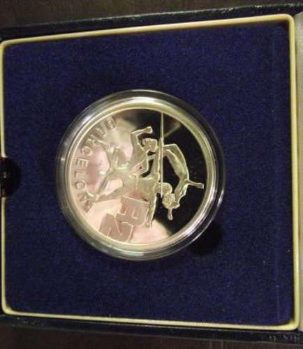 1992 Rsa BARCELONA R 2 COIN IN SAM BOX