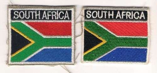 SANDF SOUTH AFRICA FLAG PATCHES x 2 DIFFERENT