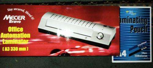 Brand new Mecer A3 Laminator with 100 A4 pouches