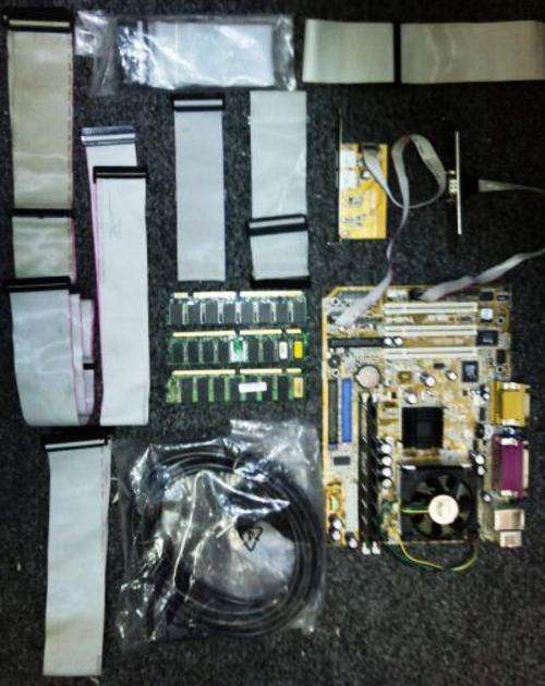 Pent 3 Asus Mobo,chip,memory,ide cables,power cable