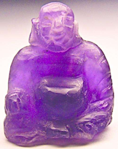 BEAUTIFUL HANDCARVED AMETHYST BUDDHA! - TRUE ONE-OF-A-KIND COLLECTOR'S ITEM!!!