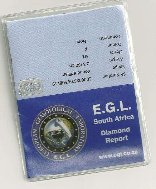 0.378ct Round Brilliant Diamond - EGL