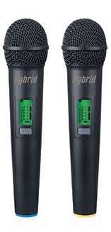 Hybrid U-DV MK2 Dual Handeld UHF Wireless Microphone System