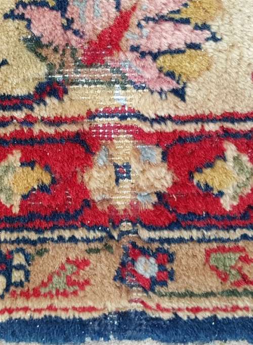 A BEAUTIFUL HAND MADE PERSIAN TABRIZ 3.5 m x 2.5 m VIBRANT COLOURS.